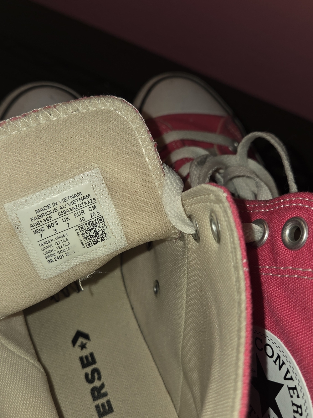 Converse Pink High-Top Canvas Sneakers